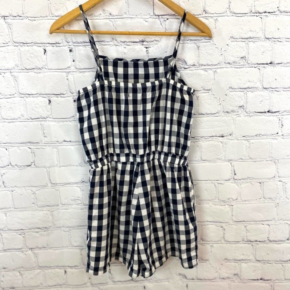 Cisono (S) Romper Navy Gingham Check - Picture 9 of 14